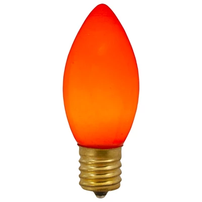 Northlight Pack Of 4 Orange C9 Opaque Christmas Replacement Bulbs 3 Northlight Pack Of 4 Orange C9 Opaque Christmas Replacement Bulbs - Image 3
