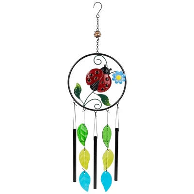 Northlight Ladybug Dreamcatcher Outdoor Garden Windchime - 27.5" 6 Northlight Ladybug Dreamcatcher Outdoor Garden Windchime - 27.5" - Image 6