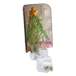 Northlight 4" Green And Gold Christmas Tree Night Light -Home Decor GUEST 28cb3233 fd9b 47fd b2cf a2ed225da540