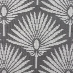 Northlight 4' X 6' Gray And White Fan Leaf Rectangular Outdoor Area Rug -Home Decor GUEST 2c090691 a89a 4cb8 94f8 f2260e3fb3dd