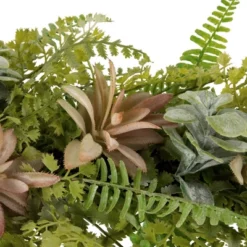 Northlight Fern And Succulents Artificial Spring Teardrop Swag - 28" 11 Northlight Fern And Succulents Artificial Spring Teardrop Swag - 28" -Home Decor GUEST 2f049daa 5a82 4bc2 acda 82db62223cea