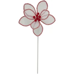 Northlight 22" Candy Cane Poinsettia Christmas Stem Spray -Home Decor GUEST 2fda9669 3831 41f8 883c 1b08dd681c71
