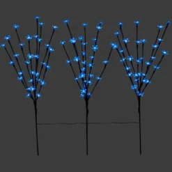 Northlight Set Of 3 Pre-Lit Cherry Blossom Artificial Tree Branches 2.5' - Blue LED Lights -Home Decor GUEST 31b35d9c aff1 4802 b162 e592a3f54f09