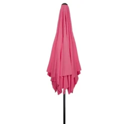 Northlight 8.85ft Outdoor Patio Lotus Umbrella With Hand Crank, Pink -Home Decor GUEST 330304b5 f859 4b77 a314 b88319e1b9d8