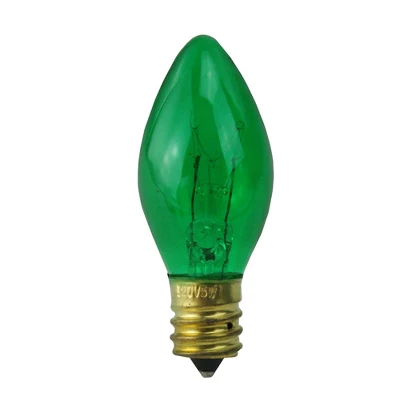 Northlight Pack Of 25 Transparent C7 Green Christmas Replacement Bulbs 1 Northlight Pack Of 25 Transparent C7 Green Christmas Replacement Bulbs