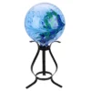 Northlight 12" Black Curved Outdoor Patio Garden Gazing Ball Stand