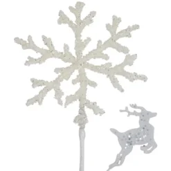 Northlight 28.5" Glittered White Snowflake And Reindeer Christmas Spray 6 Northlight 28.5" Glittered White Snowflake And Reindeer Christmas Spray -Home Decor GUEST 34ab96ed 68a8 4ee2 b6d9 7aeeca62316a