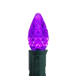 Northlight Pack Of 25 Faceted LED C7 Purple Christmas Replacement Bulbs