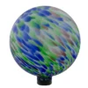 Northlight 10” Blue And Green Brush Strokes Outdoor Glass Garden Gazing Ball