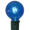 Northlight Pack Of 25 Incandescent Blue G40 Globe Christmas Replacement Light Bulbs - 7 Watts