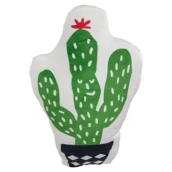Northlight 18.5" Cactus Shaped Plush Fleece Indoor Throw Pillow - Green/White -Home Decor GUEST 37010063 62ca 4753 bef4 dfa84309d2fe