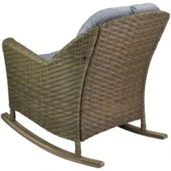 Northlight 34" Gray Resin Wicker Deep Seated Rocker Chair With Gray Cushions 7 Northlight 34" Gray Resin Wicker Deep Seated Rocker Chair With Gray Cushions -Home Decor GUEST 377c4b32 0f63 4a2e 8163 97773e29ac02