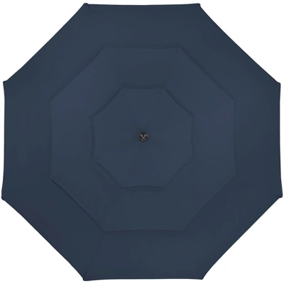Northlight 9.75ft Outdoor Patio Market Umbrella With Hand Crank And Tilt, Navy Blue 2 Northlight 9.75ft Outdoor Patio Market Umbrella With Hand Crank And Tilt, Navy Blue - Image 2