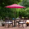 Northlight 7.5' Outdoor Patio Market Umbrella With Hand Crank - Pink