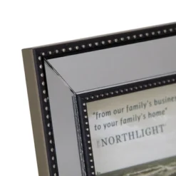 Northlight 5" X 7" Silver Studded Glass Mirror Encased Photo Picture Frame -Home Decor GUEST 3c4b6e10 94b0 4b57 a5ed 657aca1ae95e