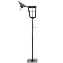 Northlight 43.75" Matte Black Candle Lantern With Wreath Holder -Home Decor GUEST 3e698924 7bee 4b32 8708 01e710e9c2f4