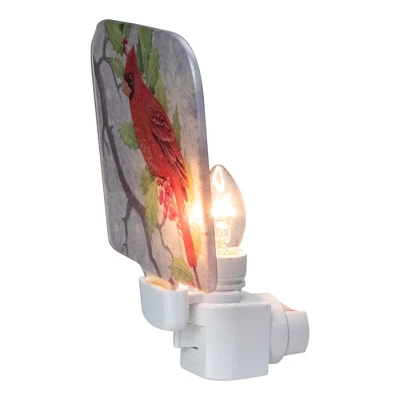 Northlight 4" Red Cardinal Glass Christmas Night Light 1 Northlight 4" Red Cardinal Glass Christmas Night Light