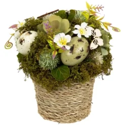 Northlight Butterflies And Easter Eggs Artificial Floral Arrangement - 7" -Home Decor GUEST 44189507 839d 4f8c aa9a 99a486eefb70
