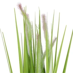 Northlight 24" Artificial Green Onion Grass Plant In Tin Pot -Home Decor GUEST 447edf5e f87d 4a19 a12c c4c951237af5