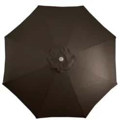 Northlight 9' Octagon Outdoor Patio Market Umbrella With Hand Crank And Tilt - Brown/Black -Home Decor GUEST 4551da5c 784e 4b87 aa90 22906c2ed172