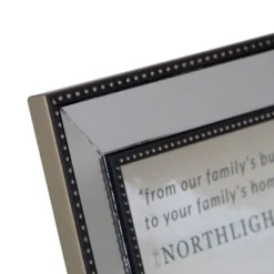 Northlight Black And Silver Mirrored Photo Frame For 8" X 10" Photo -Home Decor GUEST 46969aa7 e9c6 40d3 8929 aed5c5846b24