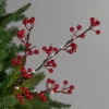 Northlight Lighted Berries Christmas Spray - 29" - Warm White