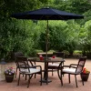 Northlight 9ft Outdoor Patio Market Umbrella With Hand Crank And Tilt, Navy Blue
