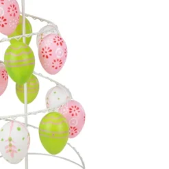 Northlight 14.25" Floral Cut-Out Spring Easter Egg Tree Decoration - Pink/Green -Home Decor GUEST 4c3ddd38 2cfe 463c 905e 1da026442524