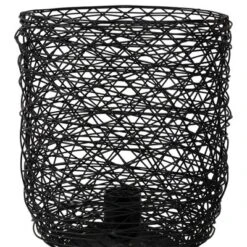 Northlight Basket Weave-Style Iron Table Lamp - 14.5" - Black -Home Decor GUEST 4c9759f8 2f5c 4e0e a6bb d8587f02912f