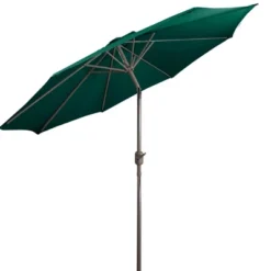 Northlight 9ft Outdoor Patio Market Umbrella With Hand Crank And Tilt, Hunter Green -Home Decor GUEST 4f0d817e dc2f 402f 828b c8eb6007bb6b