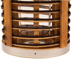 Northlight Rattan Glass Candle Lantern With Jute Handle - 7.5" -Home Decor GUEST 4f18ba66 18e9 460e a741 40d436b728ee