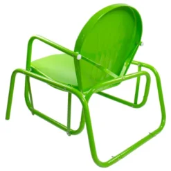 Northlight Outdoor Retro Metal Tulip Glider Patio Chair, Lime Green -Home Decor GUEST 4f1cda6b 8dec 40b3 94be 0dd915e1e7e4