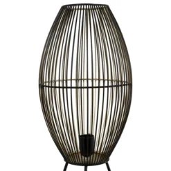 Northlight Oval Cage-Style Iron Table Lamp - 20" - Black And Gold -Home Decor GUEST 4fb82287 fa9e 407a a1f7 5ae6df9b7688