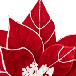 Northlight 20" Red And White Velvet Glittered Poinsettia Christmas Stem Spray 6 Northlight 20" Red And White Velvet Glittered Poinsettia Christmas Stem Spray -Home Decor GUEST 5154e037 e5ee 491e bb97 39d583d0d168