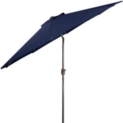Northlight 9ft Outdoor Patio Market Umbrella With Hand Crank And Tilt, Navy Blue -Home Decor GUEST 51fbd196 b687 49fb 8909 de6511dfa857