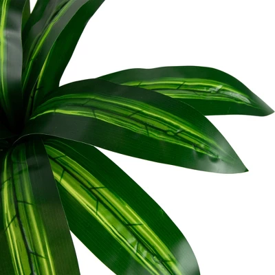 Northlight 27" Artificial Dracaena Plant In Square Rattan Pattern Ceramic Pot 4 Northlight 27" Artificial Dracaena Plant In Square Rattan Pattern Ceramic Pot - Image 4