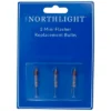 Northlight Pack Of 3 Clear Flasher Christmas Replacement Bulbs, 3.5 Volts