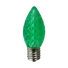 Northlight Pack Of 25 Faceted LED C9 Green Christmas Replacement Bulbs