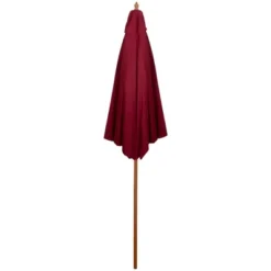 Northlight 8.5ft Outdoor Patio Market Umbrella With Wooden Pole, Burgundy -Home Decor GUEST 5367c1c8 4c1d 475f b2e0 f19b225913f2