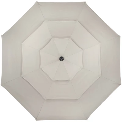 Northlight 9.75ft Outdoor Patio Market Umbrella With Hand Crank And Tilt, Beige 1 Northlight 9.75ft Outdoor Patio Market Umbrella With Hand Crank And Tilt, Beige