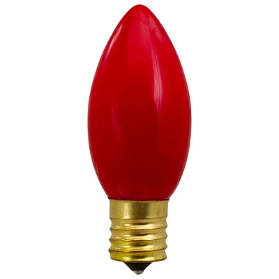Northlight Set Of 4 Red C9 Opaque Christmas Replacement Bulbs - 3" 1 Northlight Set Of 4 Red C9 Opaque Christmas Replacement Bulbs - 3"