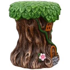 Northlight Fairy Tree Stump Outdoor Garden Plant Stand - 13.75" -Home Decor GUEST 5778d962 a81e 4548 b660 57ecc95838ab