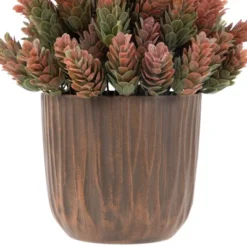Northlight 8" Two-Tone Wild Flower Artificial Plant In A Textured Lined Pot -Home Decor GUEST 5829dbc8 5802 41b1 a95c 15fa04efbc68