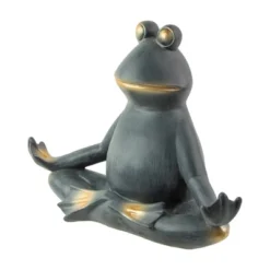 Northlight 12.25" Frog In Lotus Yoga Position Garden Statue -Home Decor GUEST 58bb7249 a9b4 4c0c a3b4 11e71262fc34