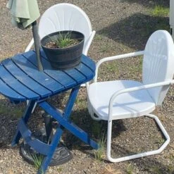 Northlight 34-Inch Outdoor Retro Tulip Armchair, White -Home Decor GUEST 5c5fe0d0 9217 4957 a8f1 569701c60788