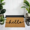 Northlight Natural Coir "Hello" Outdoor Doormat 18" X 30"