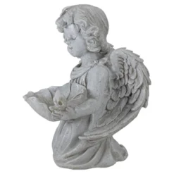 Northlight 9" Kneeling Angel With Flower Bird Feeder Outdoor Garden Statue -Home Decor GUEST 5e685c8a 898b 4c99 ad4d 34406ac0e970