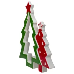 Northlight 9" Green And Red Ceramic Christmas Tree Tabletop Decoration -Home Decor GUEST 5f0b8a4b 9c47 47bb 93b5 cae682548801
