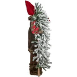 Northlight 48" Santa Claus With Artificial Flocked Alpine Tree Christmas Figure -Home Decor GUEST 60c8b386 e294 40e0 af97 ac39964339f1