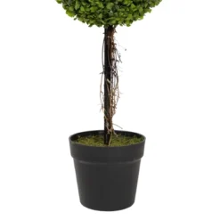 Northlight 4' Unlit Artificial Potted Two Tone Green Double Ball Boxwood Topiary Garden Tree -Home Decor GUEST 60fada89 06bb 4679 b96d ef5a4ea91e93